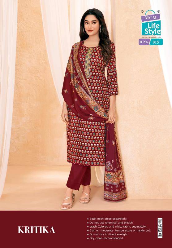 Mcm kartika jam satin work vol-1 Wholesale dress material market in Chennai
